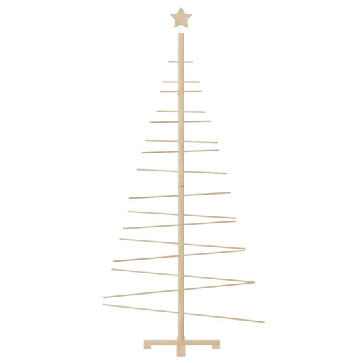 Albero di Natale Decorativo-Decorazioni natalizie in Legno 180 cm Legno Massello Pino 652031