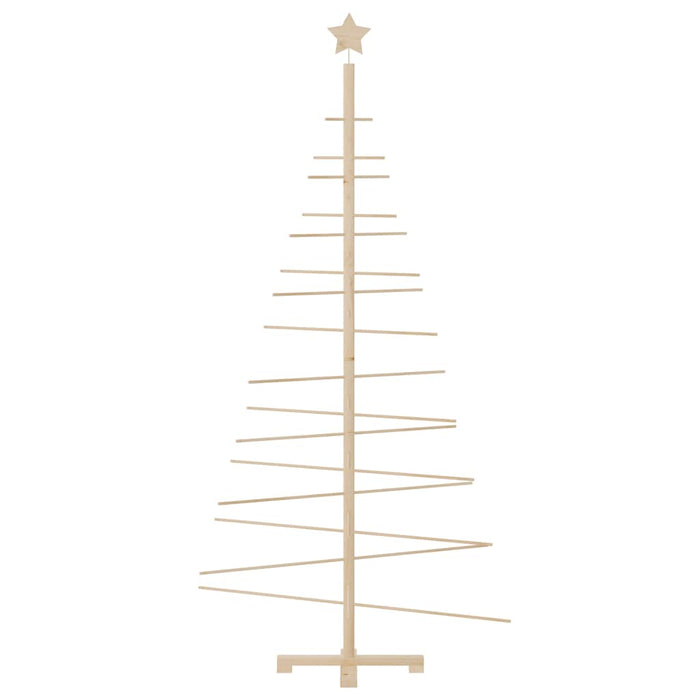 Albero di Natale Decorativo in Legno 180 cm Legno Massello Pino 357991