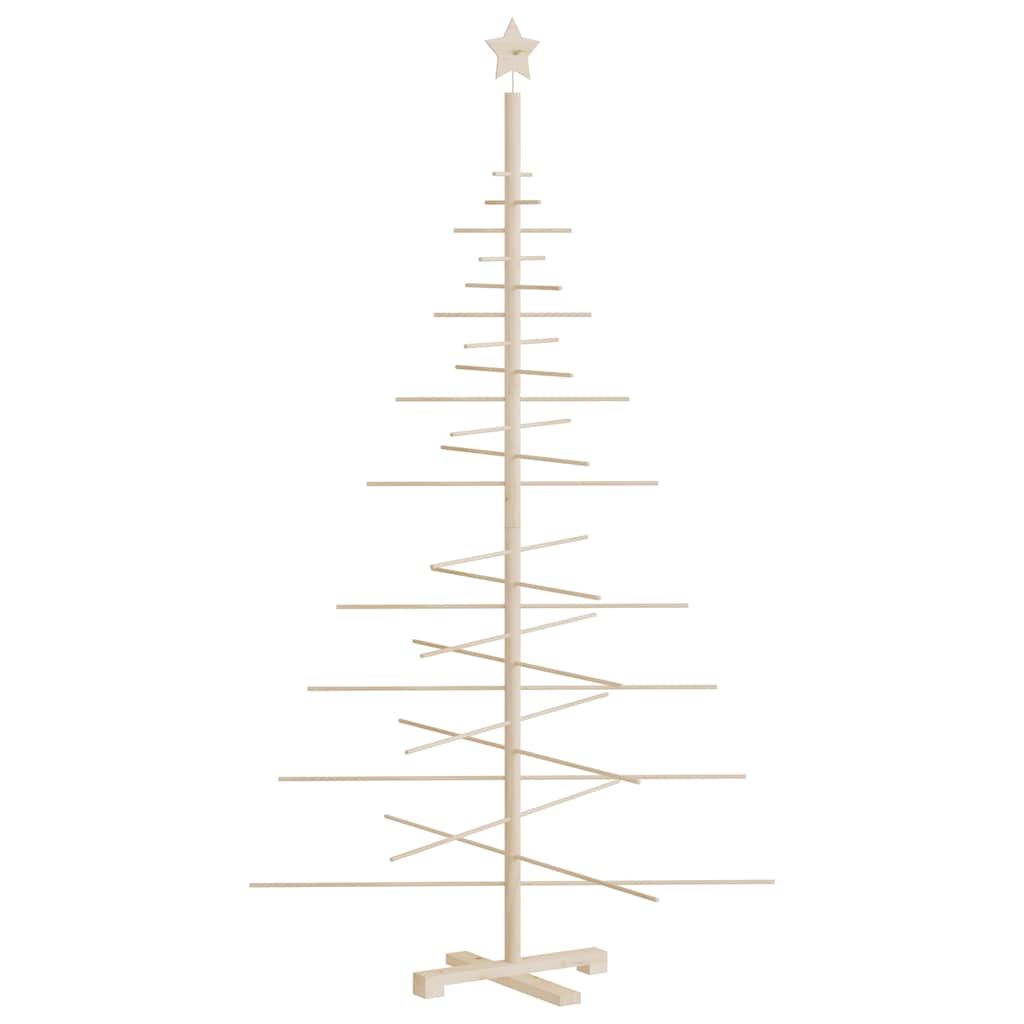Albero di Natale Decorativo in Legno 180 cm Legno Massello Pino 357991