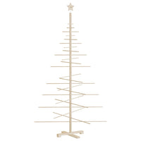 Albero di Natale Decorativo in Legno 180 cm Legno Massello Pino 357991