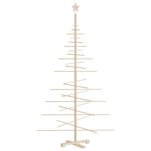 Albero di Natale Decorativo in Legno 180 cm Legno Massello Pino 357991