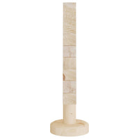 Alberi di Natale Decorativi in Legno 2pz 30cm Massello di Pino 357992