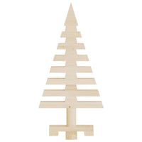 Albero di Natale Decorativo in Legno 60 cm Legno Massello Pino 357993