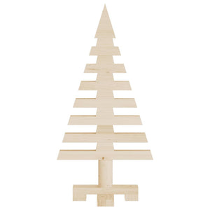 Albero di Natale Decorativo in Legno 60 cm Legno Massello Pino 357993