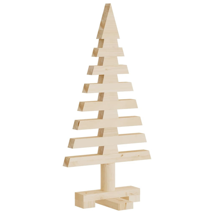 Albero di Natale Decorativo in Legno 60 cm Legno Massello Pino 357993
