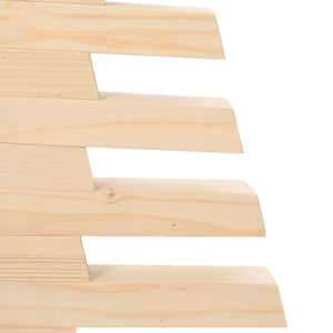 Albero di Natale Decorativo in Legno 60 cm Legno Massello Pino 357993