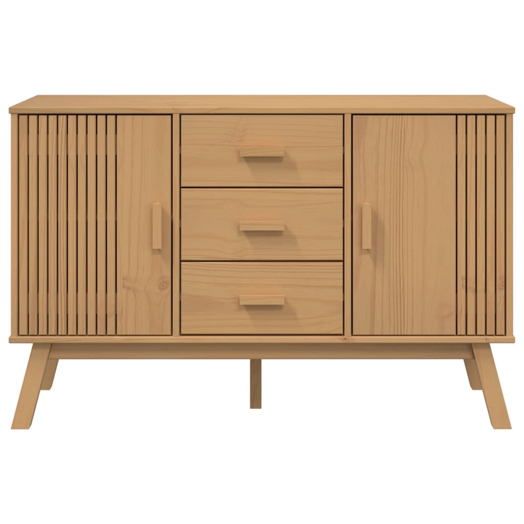 Credenza OLDEN Marrone 114x43x73,5 cm in Legno Massello di Pino 358597