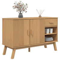Credenza OLDEN Marrone 114x43x73,5 cm in Legno Massello di Pino 358606