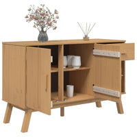 Credenza OLDEN Marrone 114x43x73,5 cm in Legno Massello di Pino 358606