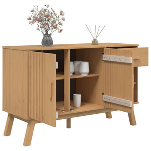 Credenza OLDEN Marrone 114x43x73,5 cm in Legno Massello di Pino 358606