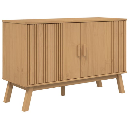Credenza OLDEN Marrone 114x43x73,5 cm in Legno Massello di Pino 358609