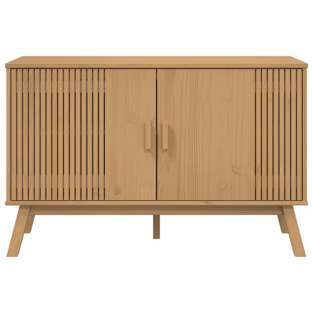Credenza OLDEN Marrone 114x43x73,5 cm in Legno Massello di Pino 358609