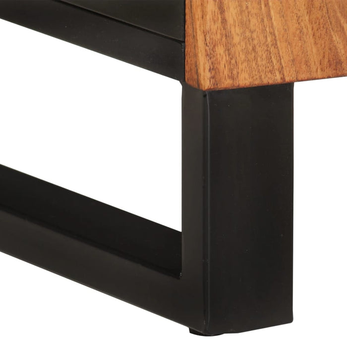 vidaXL Set Mobili da Bagno 2pz in Legno Massello di Acacia