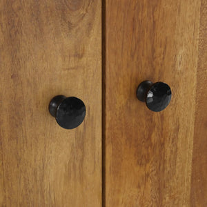 vidaXL Set Mobili da Bagno 2pz in Legno Massello di Mango