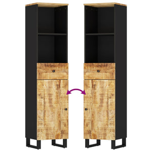 vidaXL Set Mobili da Bagno 3pz in Legno Massello di Mango