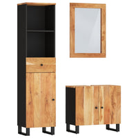 Set Mobili da Bagno 3pz in Legno Massello di Acacia 3200638