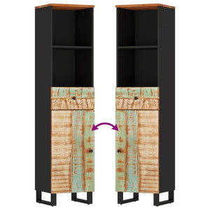 vidaXL Set Mobili da Bagno 3 pz in Legno Massello di Recupero