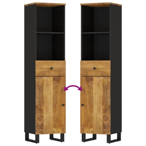 Set Mobili da Bagno 3pz in Legno Massello di Mango 3200640