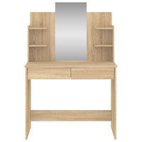 Toeletta con Specchio Rovere Sonoma 96x39x142 cm