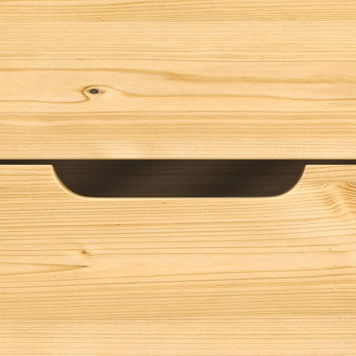 Dormeuse 2 Cassetti 90x200 cm Legno Massello Pino IRUN 3185207