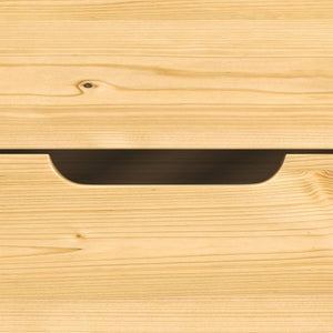 Dormeuse 2 Cassetti 90x200 cm Legno Massello Pino IRUN