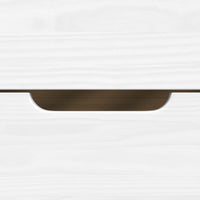 Dormeuse 2 Cassetti Bianca 90x200 cm Legno Massello Pino IRUN