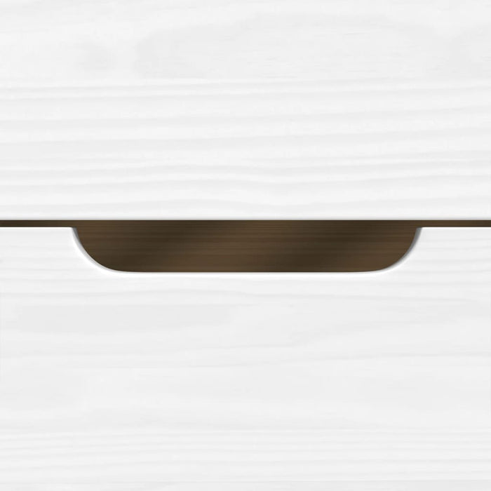 Dormeuse 2 Cassetti Bianca 90x200 cm Legno Massello Pino IRUN