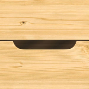 Dormeuse 2 Cassetti 90x200 cm Legno Massello Pino IRUN 3185209