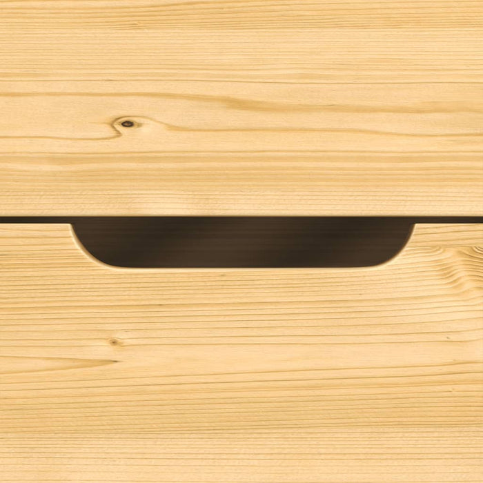 Dormeuse 2 Cassetti 90x200 cm Legno Massello Pino IRUN 3185209