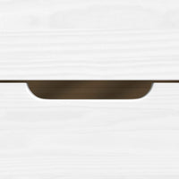 Dormeuse 2 Cassetti Bianca 90x200 cm Legno Massello Pino IRUN 3185210