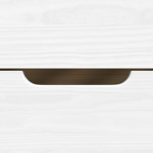 Dormeuse 2 Cassetti Bianca 90x200 cm Legno Massello Pino IRUN 3185210