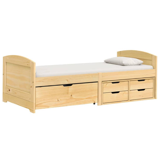 vidaXL Dormeuse 5 Cassetti 90x200 cm Legno Massello Pino IRUN