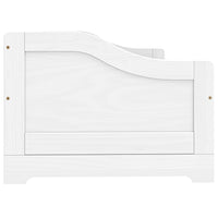 Dormeuse 3 Cassetti Bianca 90x200 cm Legno Massello Pino IRUN 3185214