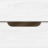 Dormeuse 3 Cassetti Bianca 90x200 cm Legno Massello Pino IRUN