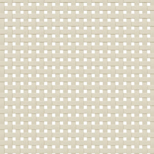 Comodino SENJA Bianco Aspetto Rattan 40x35x48 cm in Legno Pino 358011