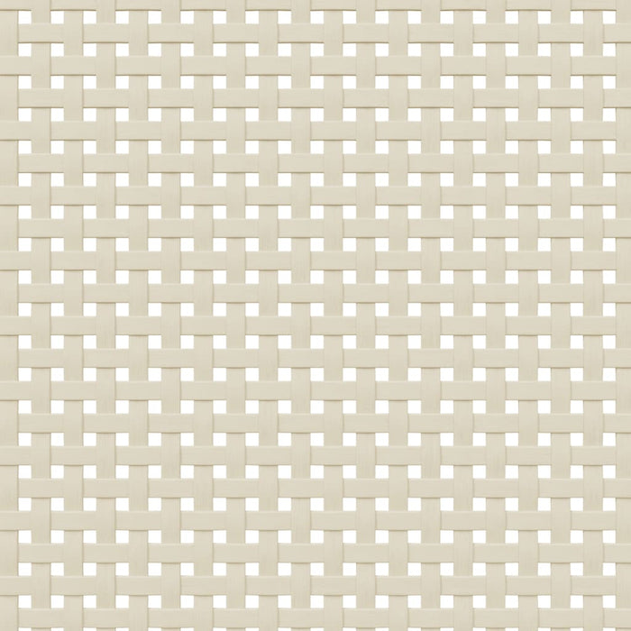 Credenza SENJA Aspetto Rattan Bianco 90x40x112cm Massello Pino 358053