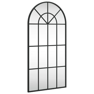 Specchio da Parete Nero 40x80 cm Arco in Ferro 358625