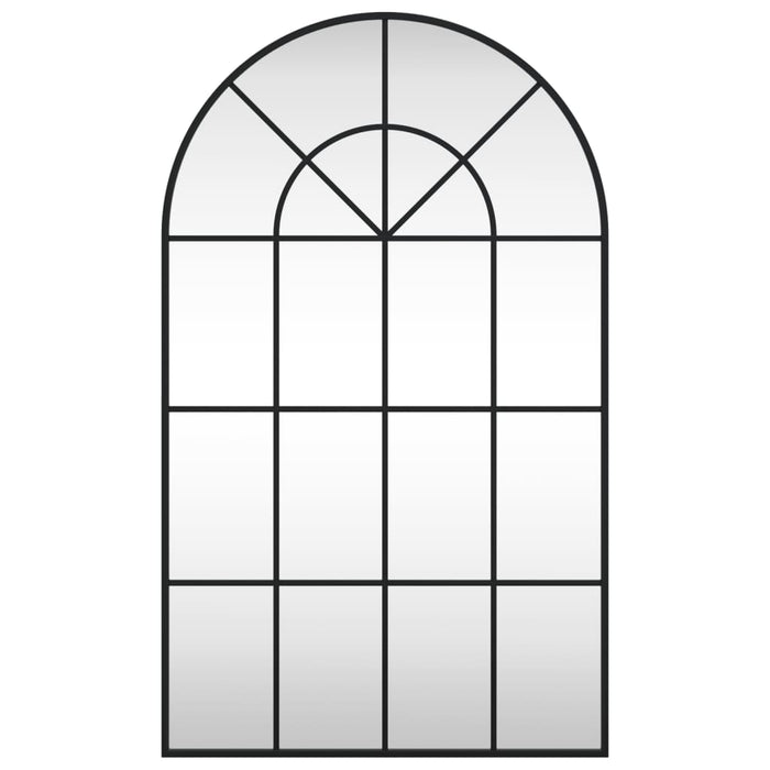 Specchio da Parete Nero 60x100 cm Arco in Ferrocod mxl 80272