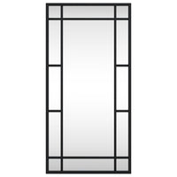 Specchio da Parete-Specchio a muro Nero 30x60 cm Rettangolare in Ferro
