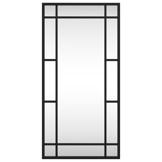 Specchio da Parete-Specchio a muro Nero 30x60 cm Rettangolare in Ferro