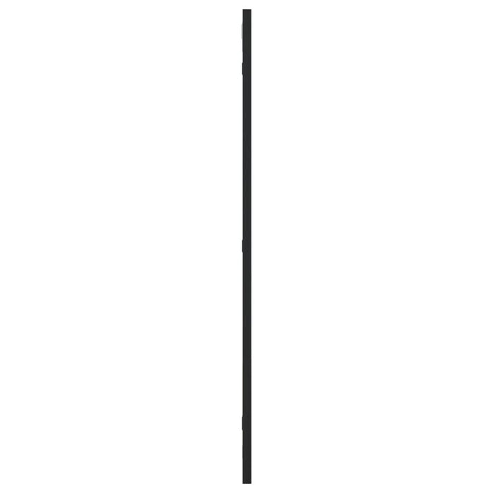 Specchio da Parete Nero 40x80 cm Rettangolare in Ferro 358629