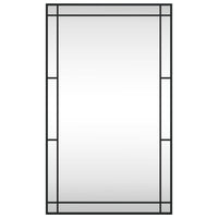 Specchio da Parete Nero 60x100 cm Rettangolare in Ferrocod mxl 80282