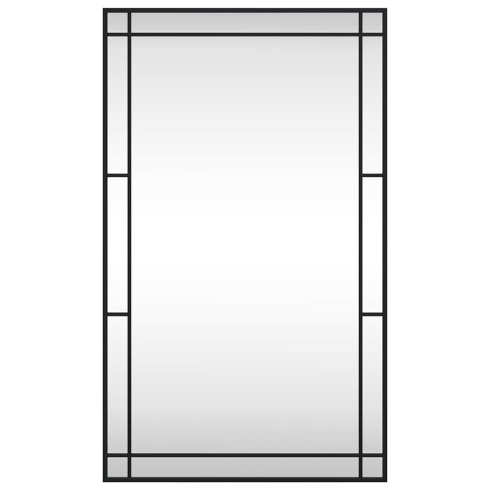 Specchio da Parete Nero 60x100 cm Rettangolare in Ferrocod mxl 80282