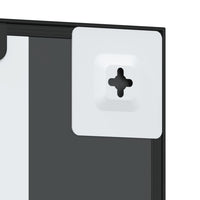 Specchio da Parete-Specchio a muro Nero 60x100 cm Rettangolare in Ferro