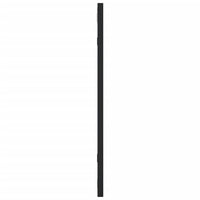 Specchio da Parete Nero 50x50 cm Quadrato in Ferro