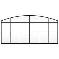 Specchio da Parete-Specchio a Muro-Specchio Decorativo Nero 100x50 cm Arco in Ferro 601022