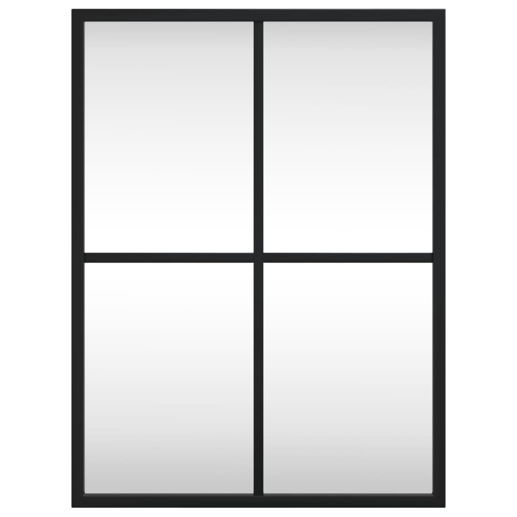 Specchio da Parete Nero 30x40 cm Rettangolare in Ferrocod mxl 130658