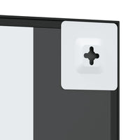 Specchio da Parete-Specchio a Muro-Specchio Decorativo Nero 30x40 cm Rettangolare in Ferro