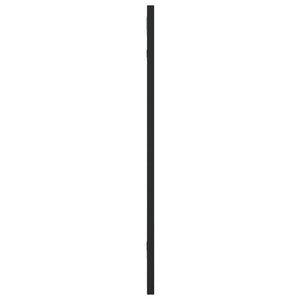 Specchio da Parete Nero 30x60 cm Rettangolare in Ferro 358641