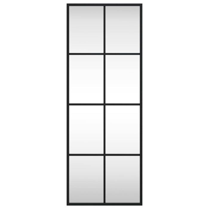Specchio da Parete Nero 30x80 cm Rettangolare in Ferrocod mxl 130659
